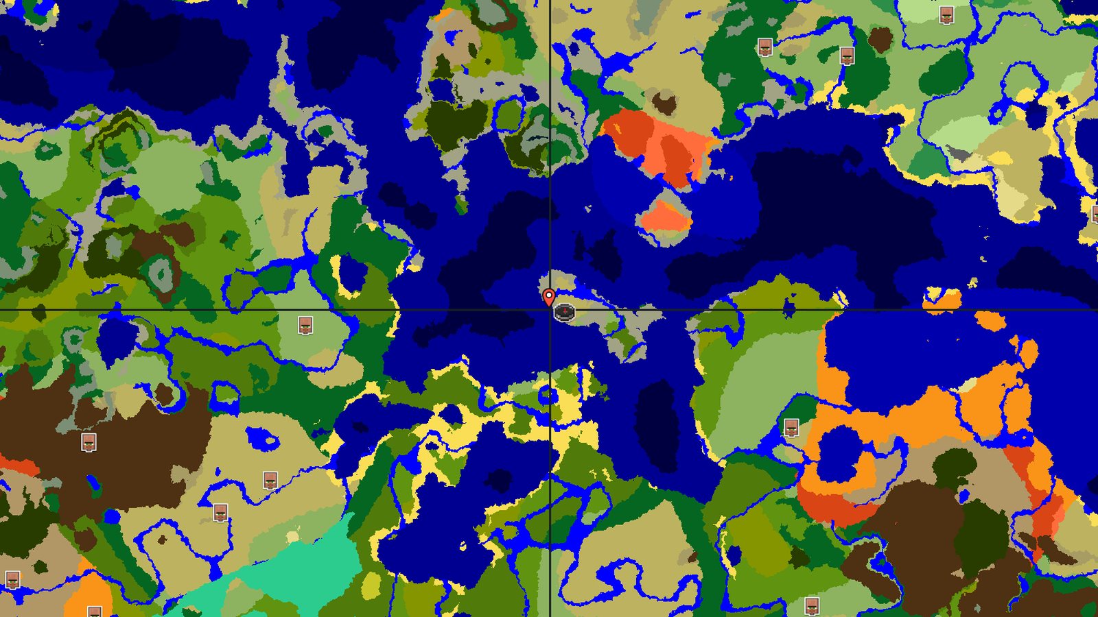 Savanna Island with Jungle — Minecraft seed preview