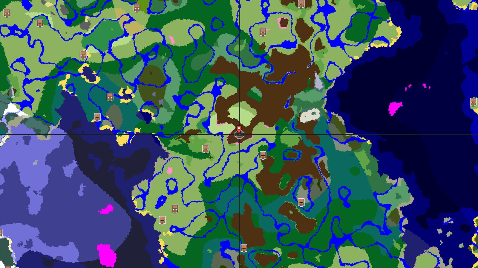 Cherry Grove Spawn with Nearby Trial Chambers — Minecraft seed preview