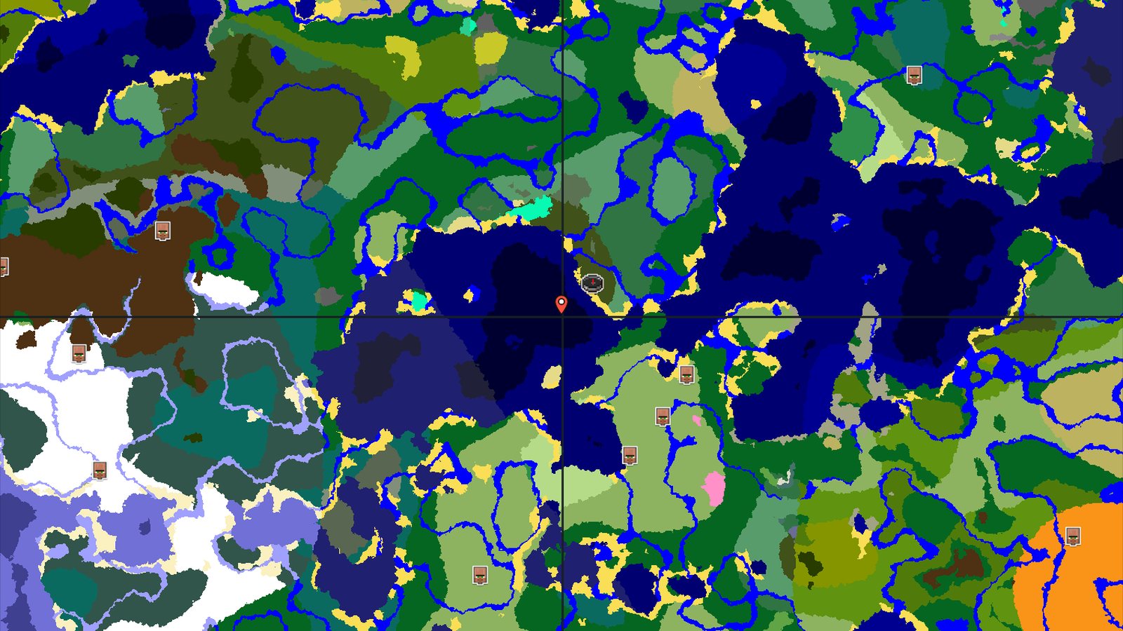 Spawn in a Dense Dark Forest, Near Ocean Structures — Minecraft seed preview