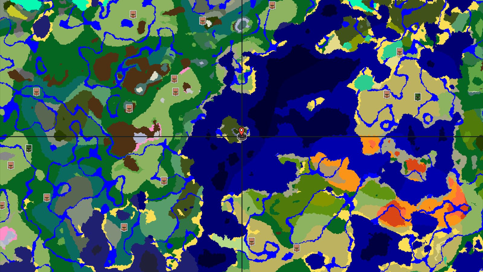 Dark Forest Island with Nearby Trial Chambers — Minecraft seed preview