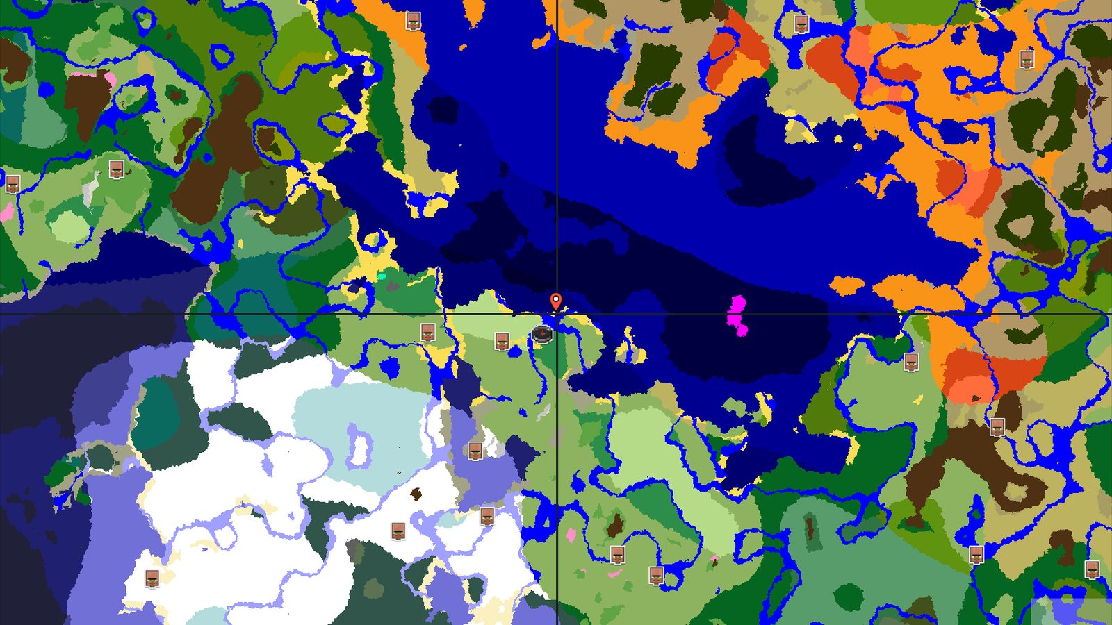 Flower Forest Spawn with Nearby Trial Chambers — Minecraft seed preview