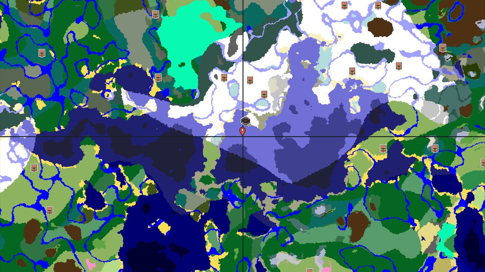 Spawn in Snowy Plains with Ice Spikes Nearby — Minecraft seed preview