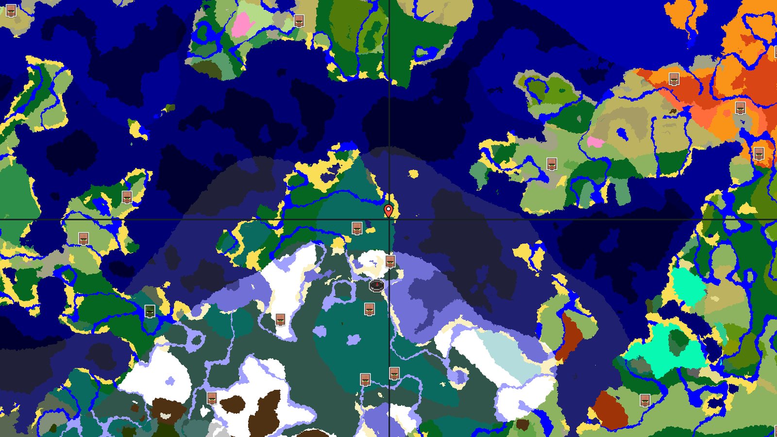 Igloo and Village in a Snowy Taiga — Minecraft seed preview