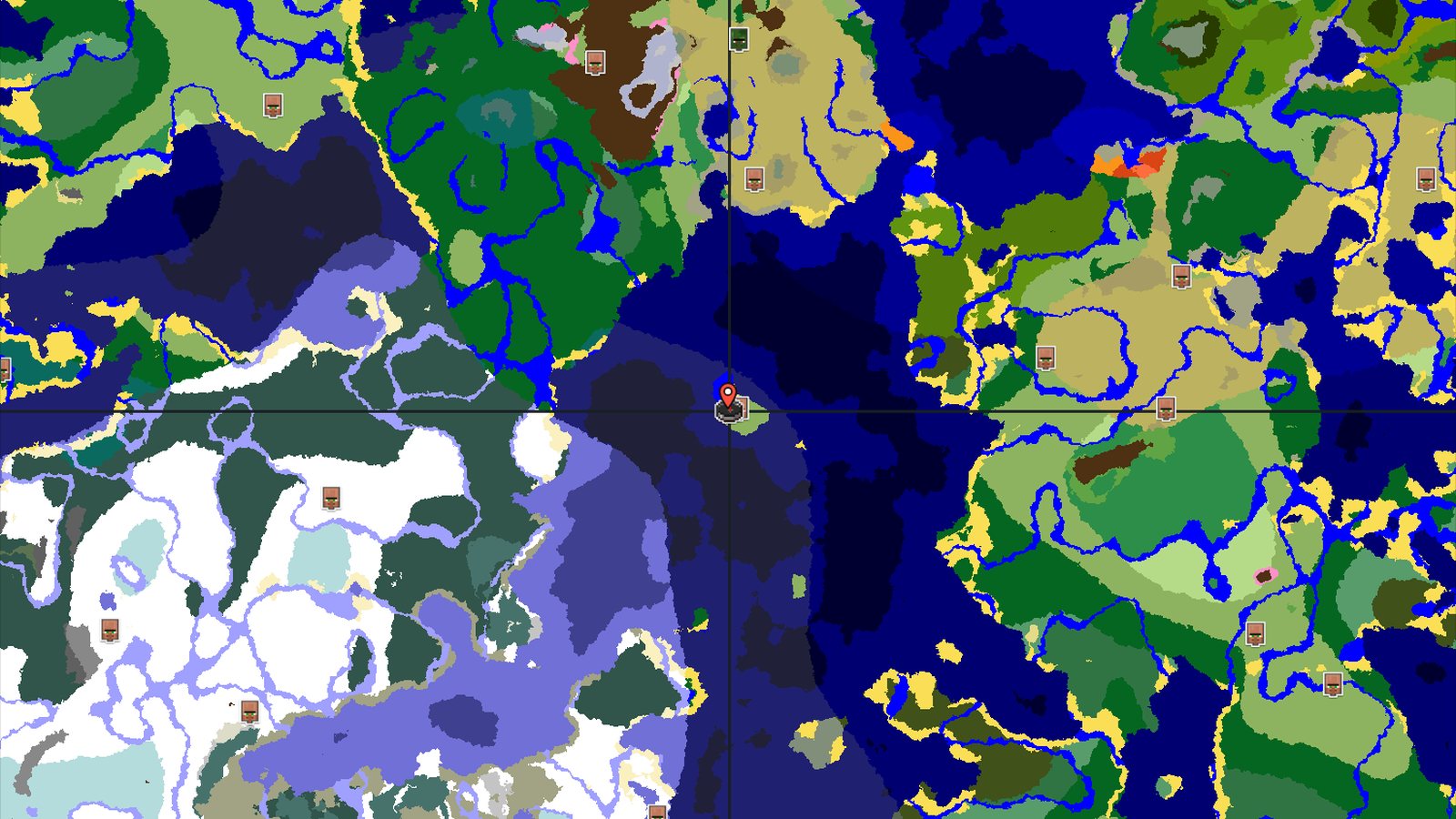 Island Spawn with Nearby Village and Ocean Adventures — Minecraft seed preview