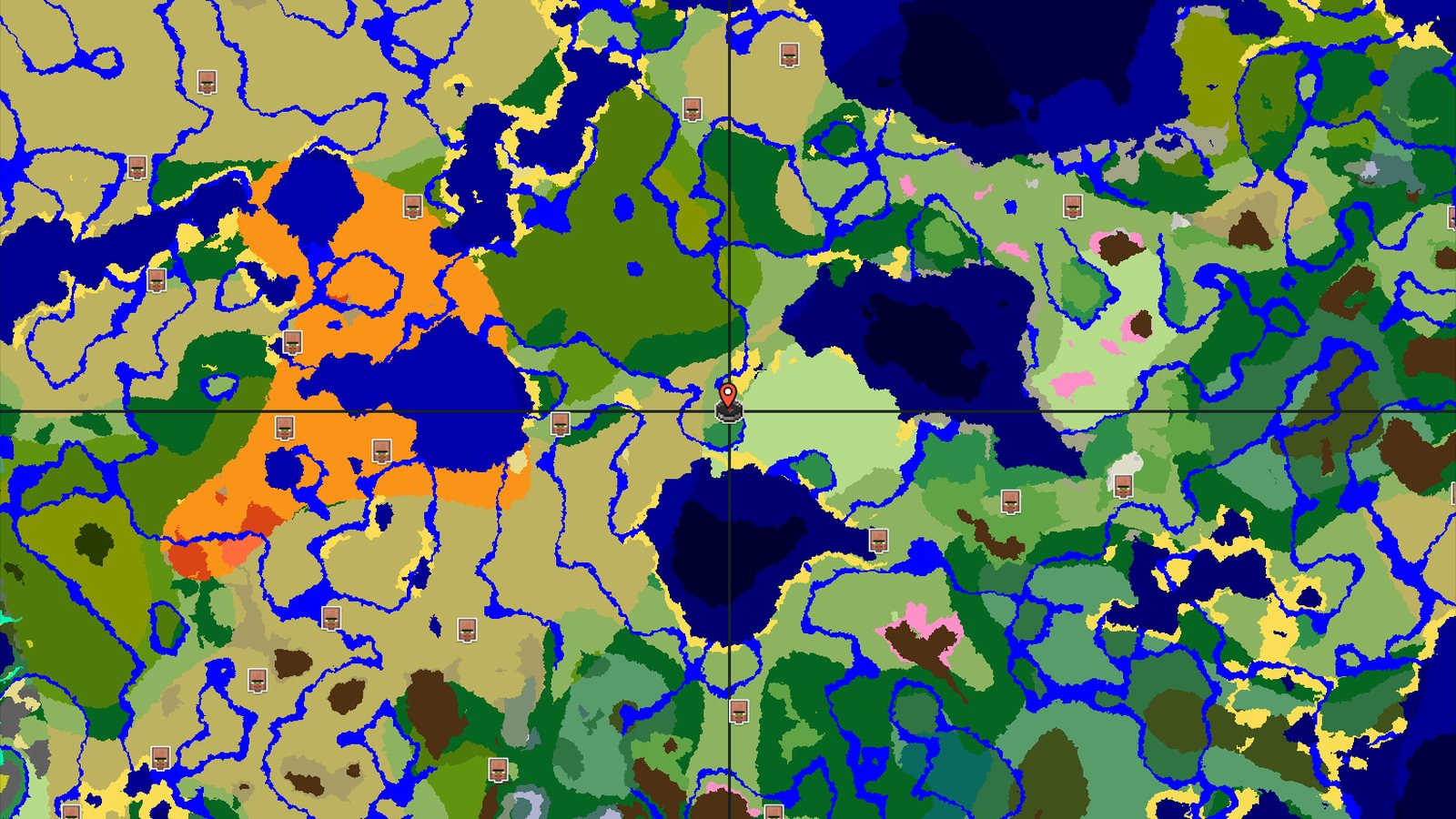 Flower Forest Spawn with Nearby Jungle and Savanna — Minecraft seed preview