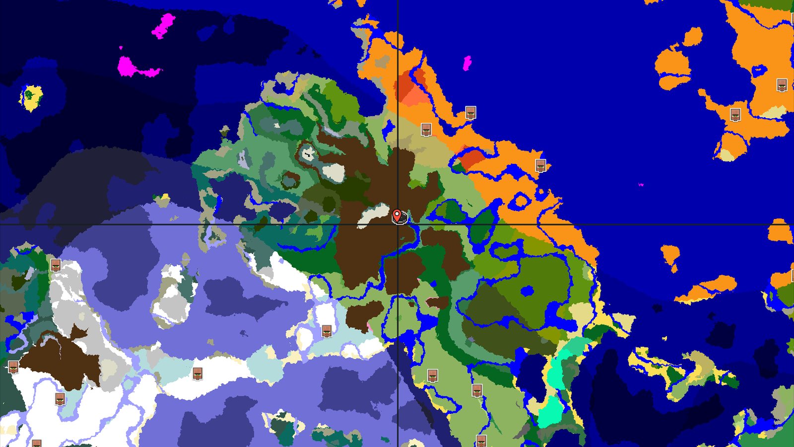 Spawn in Birch Forest with Jagged Peaks Nearby — Minecraft seed preview