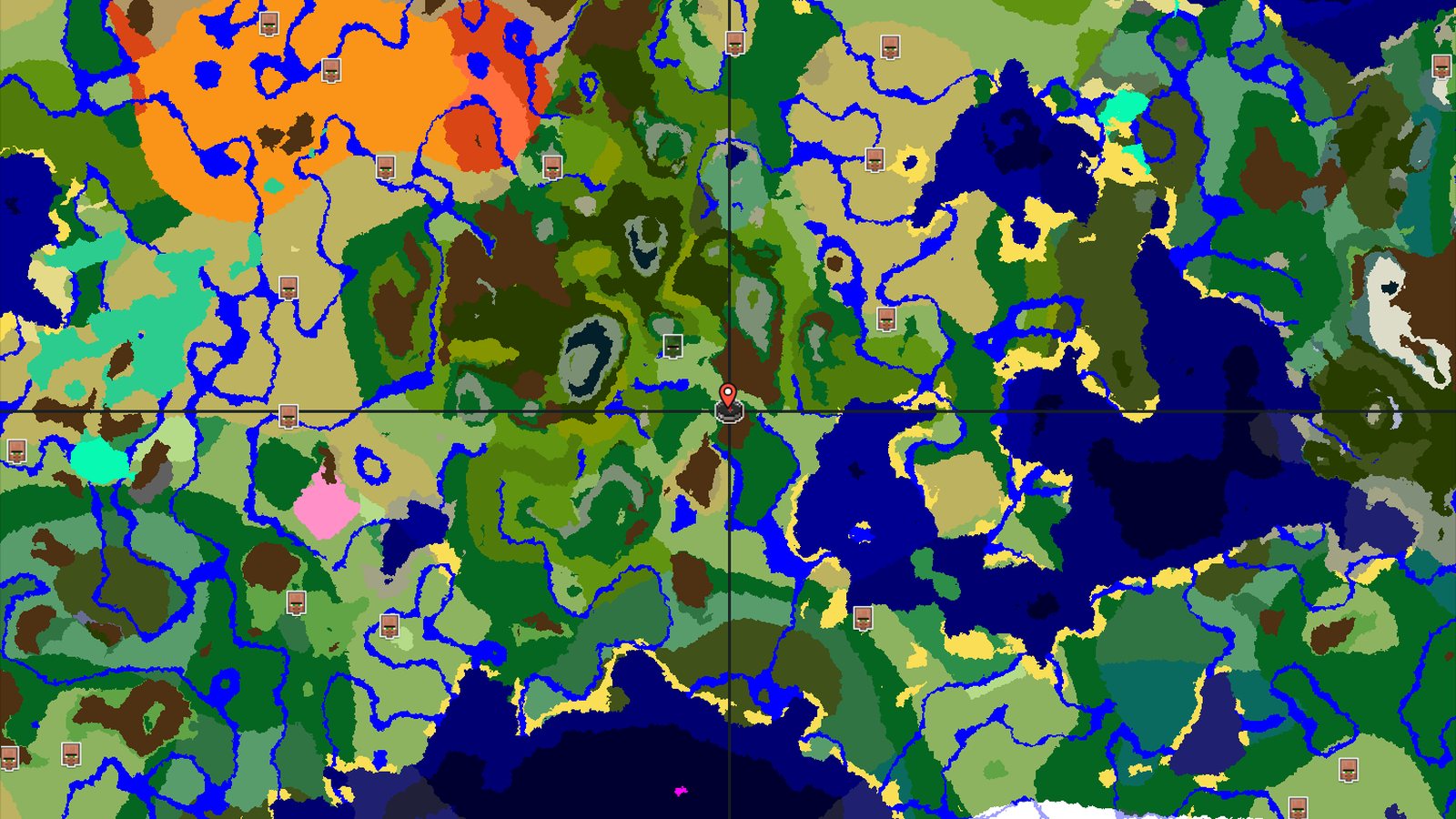 Forest Spawn with Nearby Jungle Temple — Minecraft seed preview