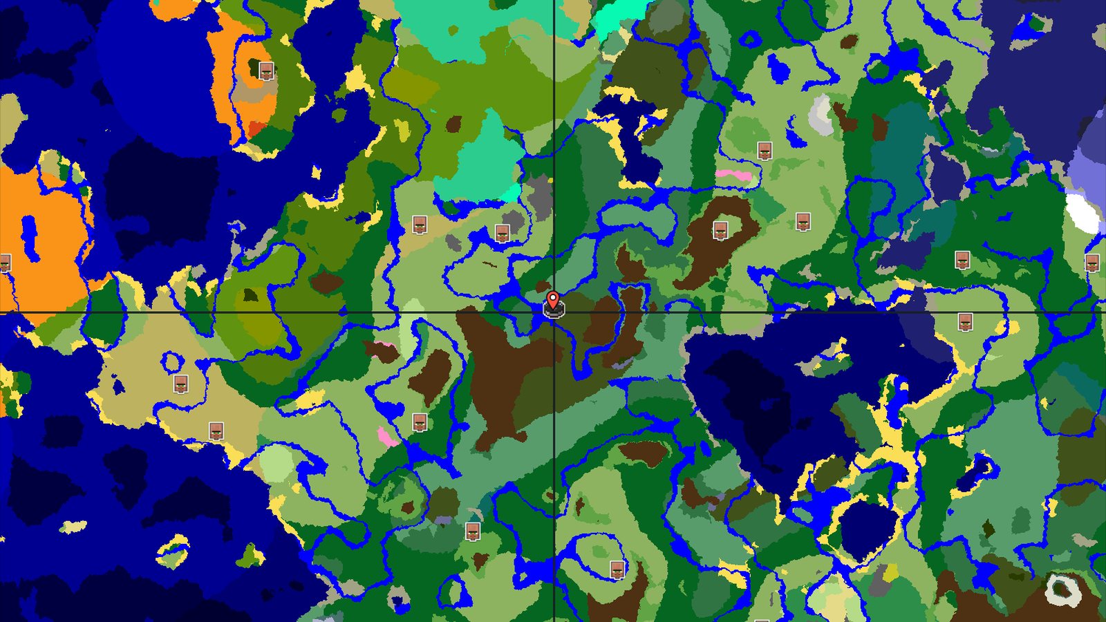 Dark Forest with Old Growth Birch and a Deep Cave — Minecraft seed preview