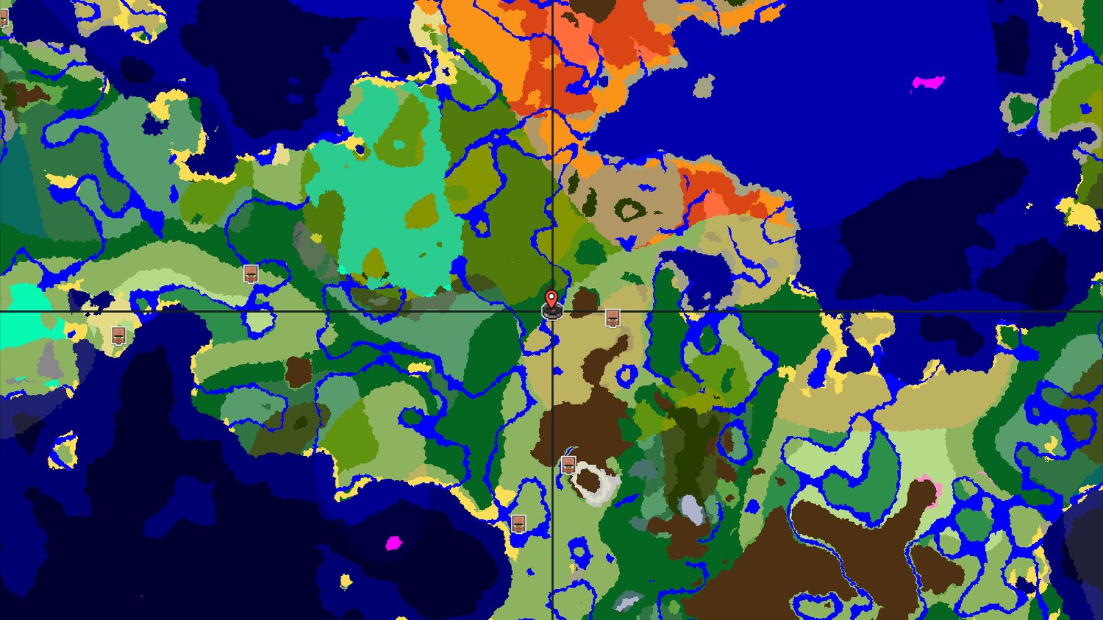 Forest Spawn with Nearby Jungle and Badlands — Minecraft seed preview