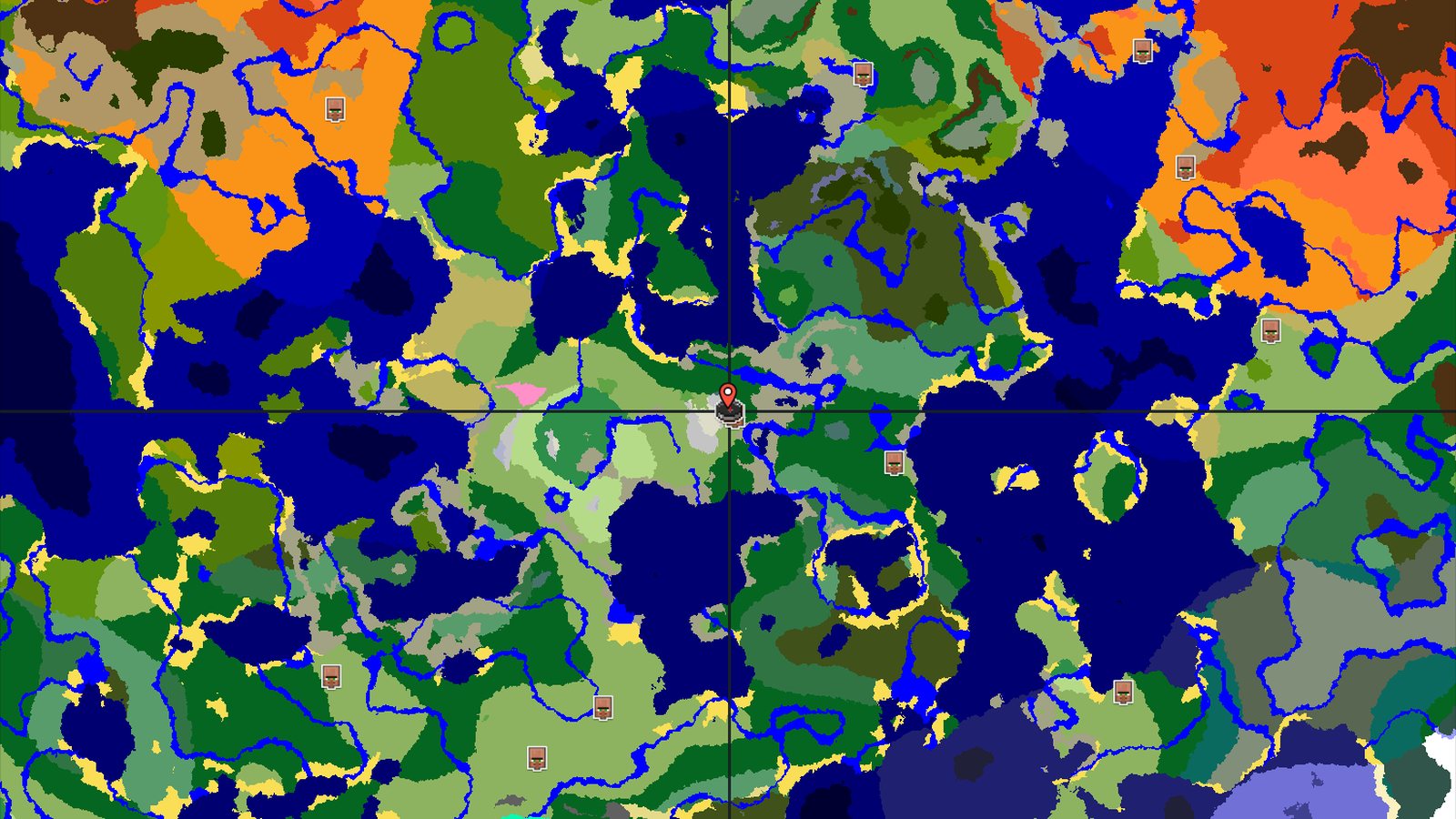 Village and Snowy Slopes Near Spawn — Minecraft seed preview