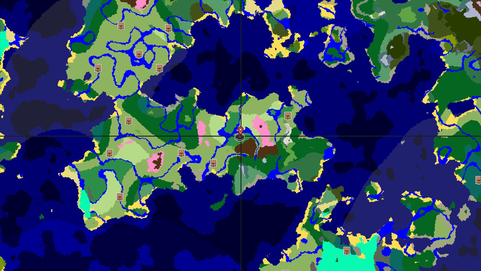 Flower Forest Spawn with Nearby Cherry Grove — Minecraft seed preview