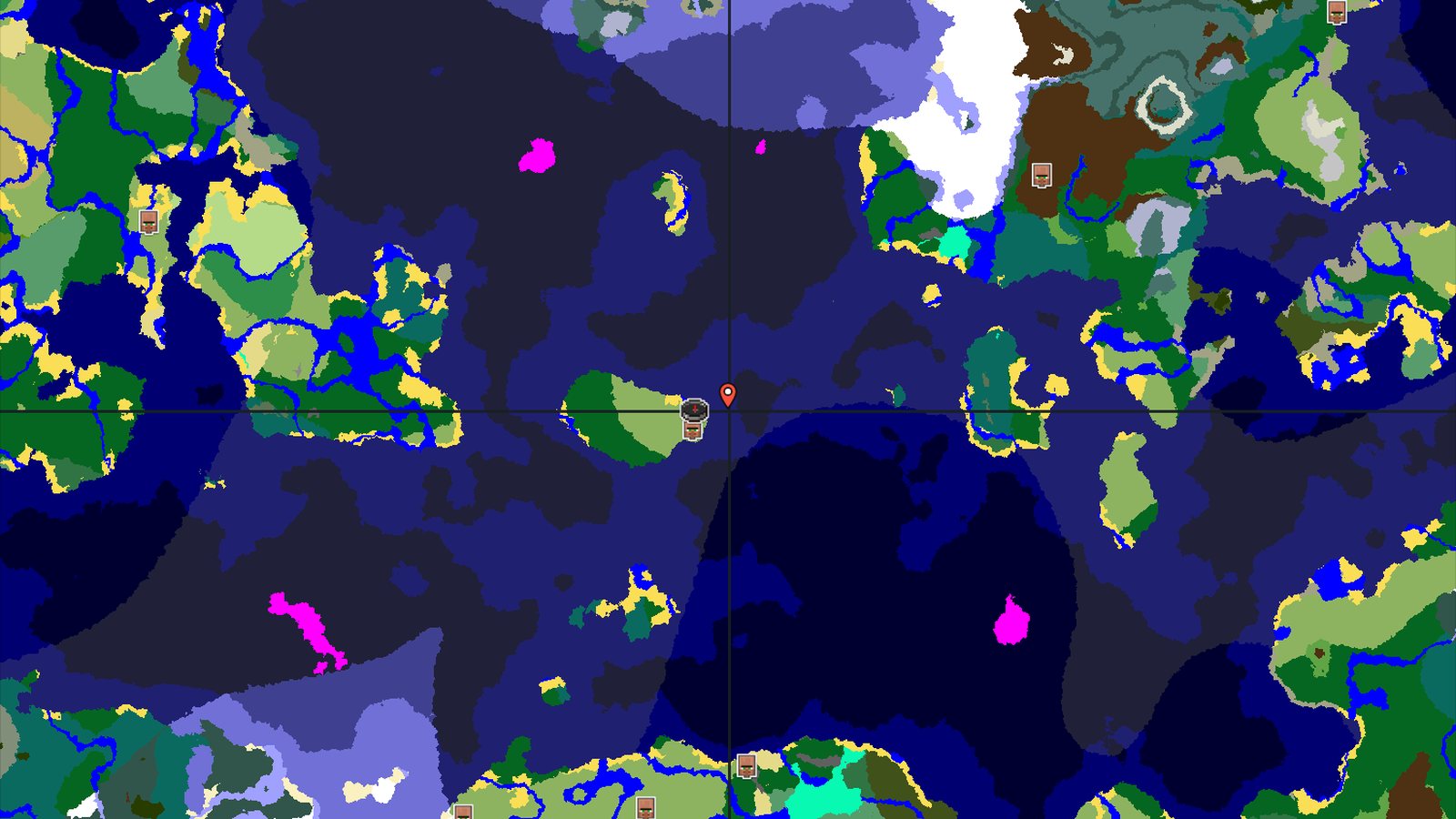 Island Spawn with Nearby Village and Underwater Loot — Minecraft seed preview