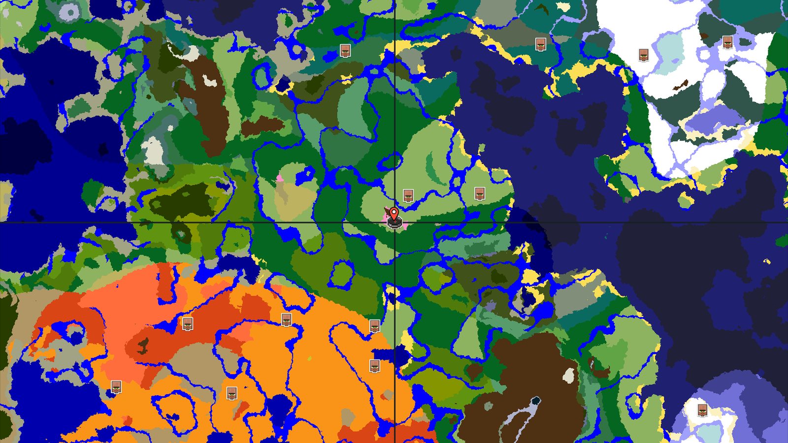 Cherry Grove Peaks and Nearby Trials — Minecraft seed preview