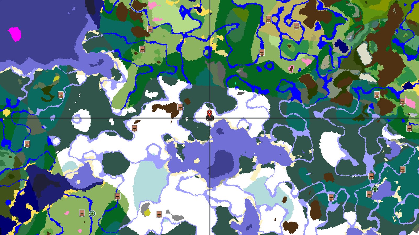 Igloo and Trail Ruins in a Snowy Taiga — Minecraft seed preview