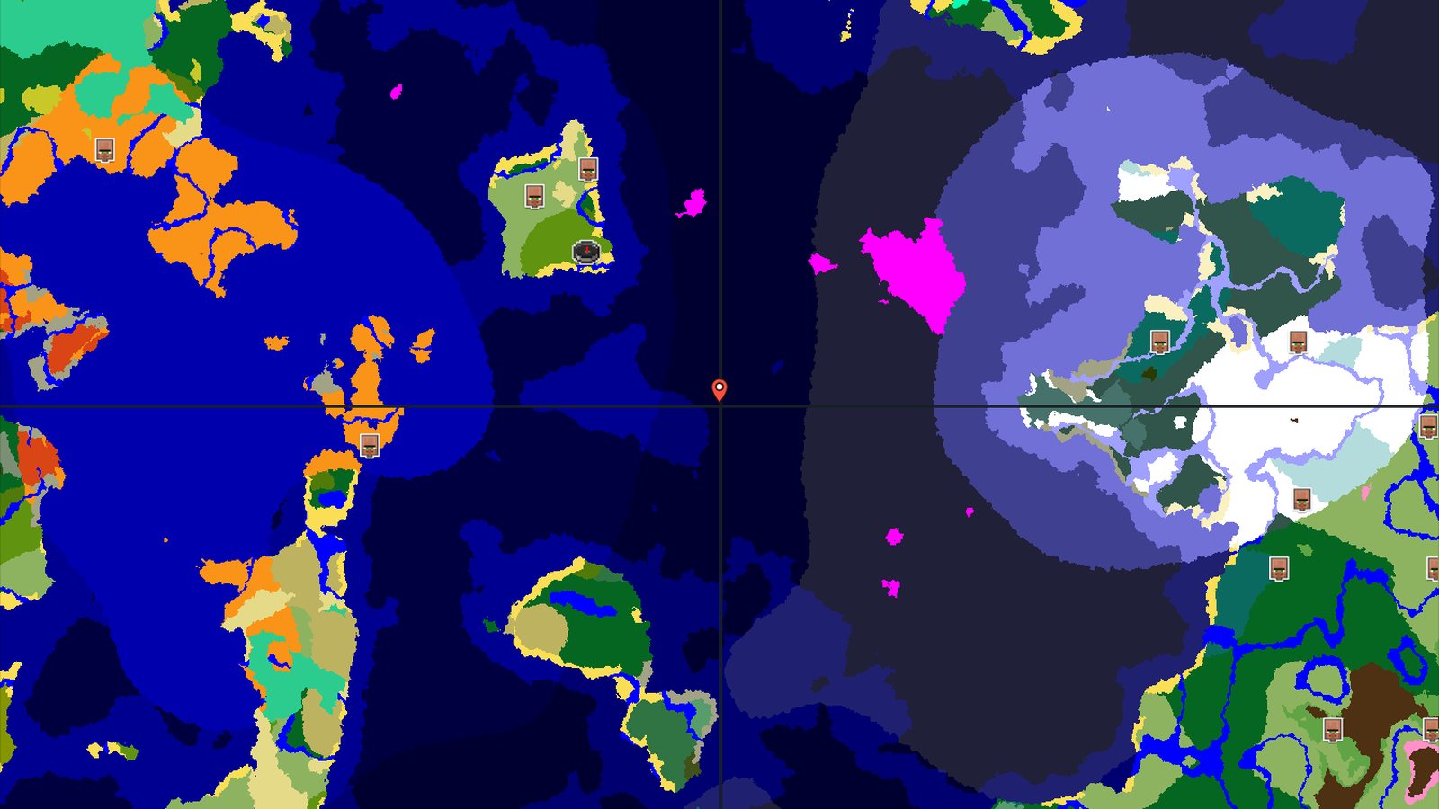 Spawn in Sparse Jungle with a Mushroom Fields nearby — Minecraft seed preview