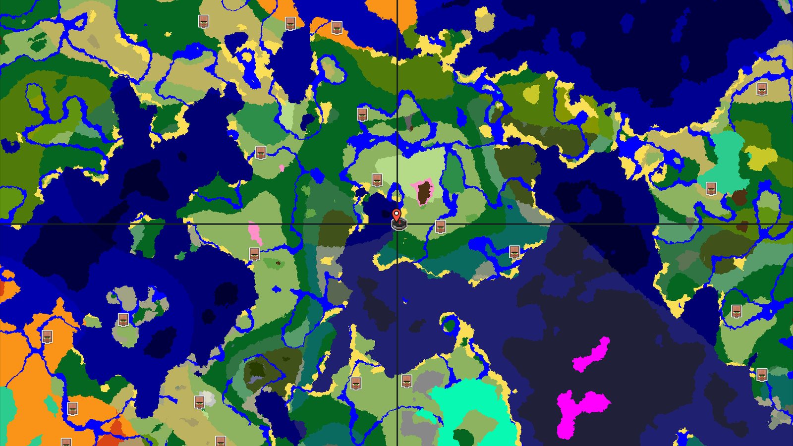 Cherry Grove Near Spawn on a Forested Coast — Minecraft seed preview
