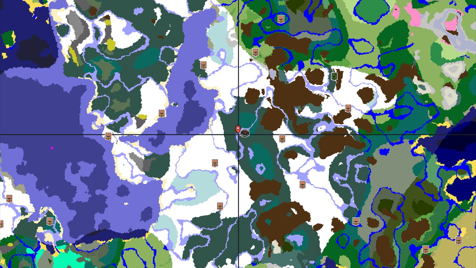A Cold Start With Close Structures — Minecraft seed preview