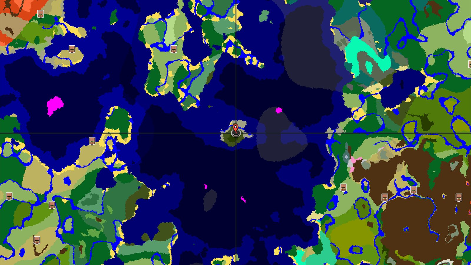 Island Spawn with Nearby Mushroom Fields — Minecraft seed preview