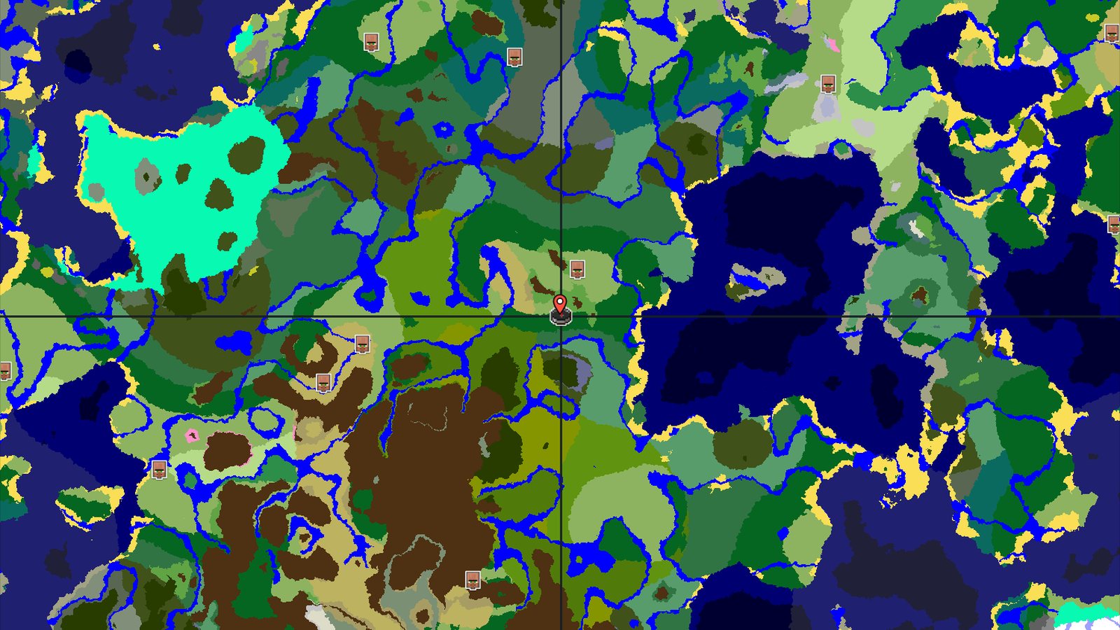 Forest Spawn with Nearby Jungle and Dark Forest — Minecraft seed preview