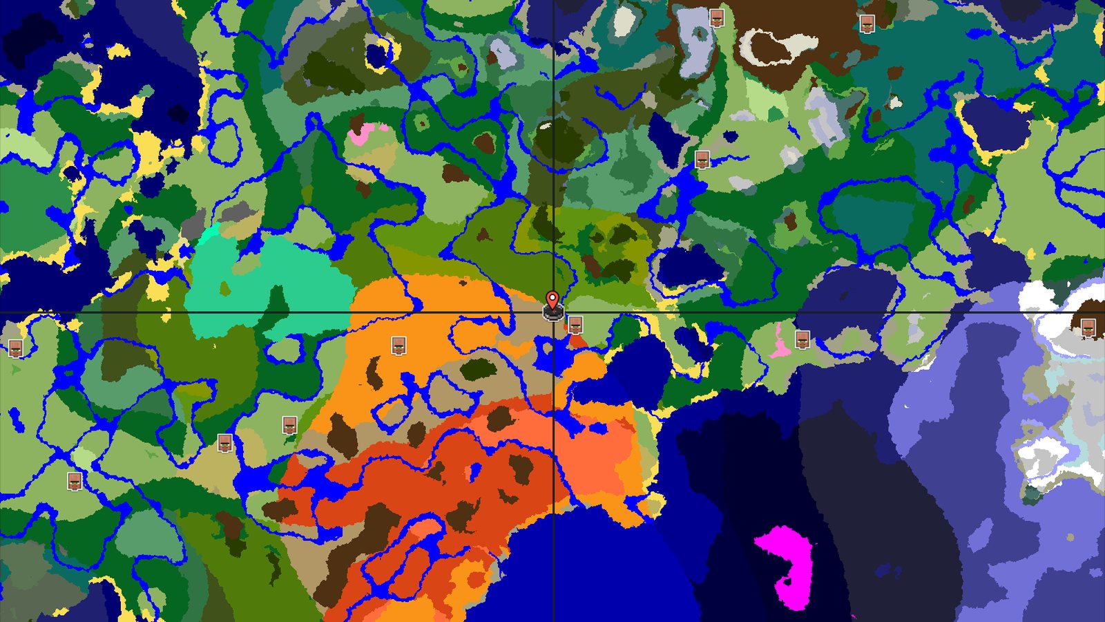 Wooded Badlands with Nearby Jungle Temple — Minecraft seed preview