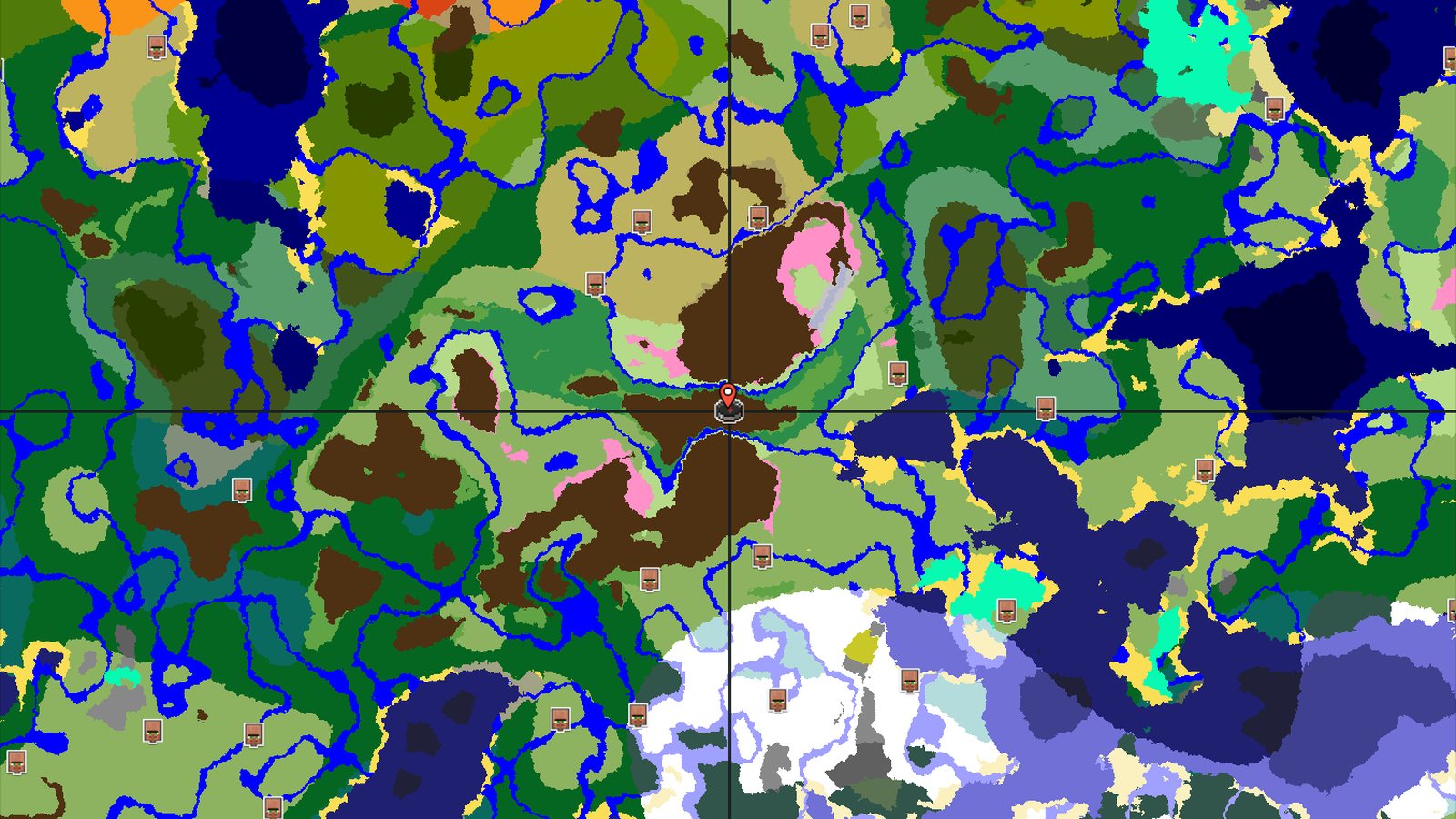 Cherry Grove Mountains and Nearby Trial Chambers — Minecraft seed preview