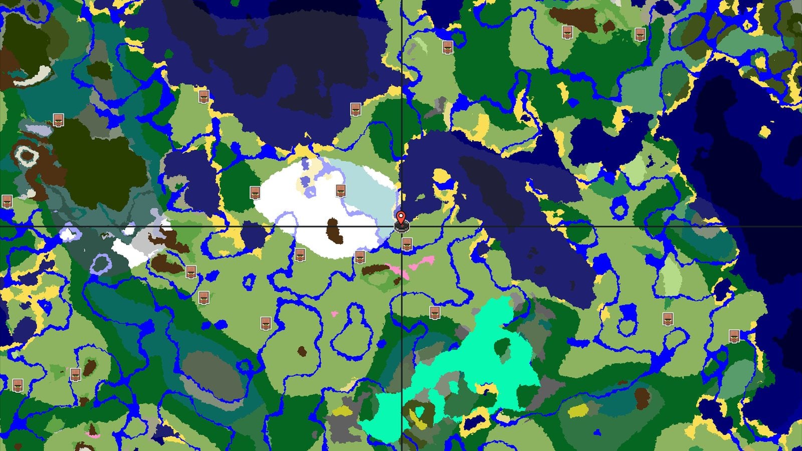 Ice Spikes Near Spawn with a Cherry Grove — Minecraft seed preview