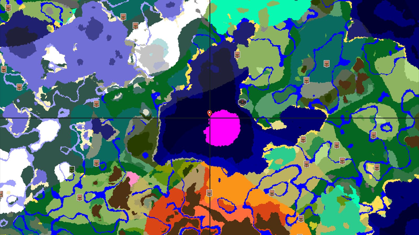 Spawn in Birch Forest with a nearby Mushroom Island — Minecraft seed preview
