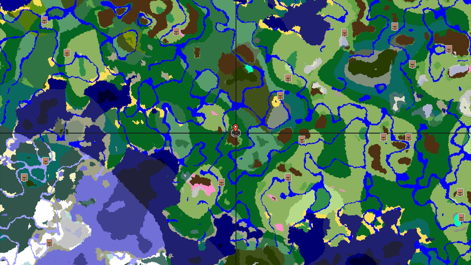 Cherry Grove and Trail Chambers Near Spawn — Minecraft seed preview