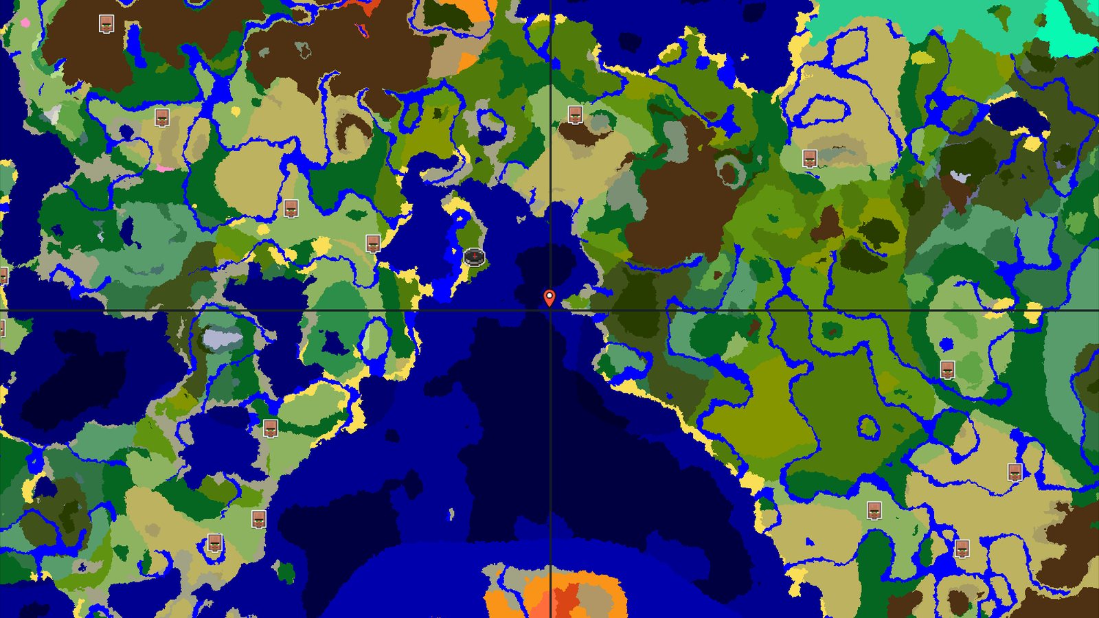 Jungle Spawn with a Nearby Trial Chambers and Ocean Ruin — Minecraft seed preview