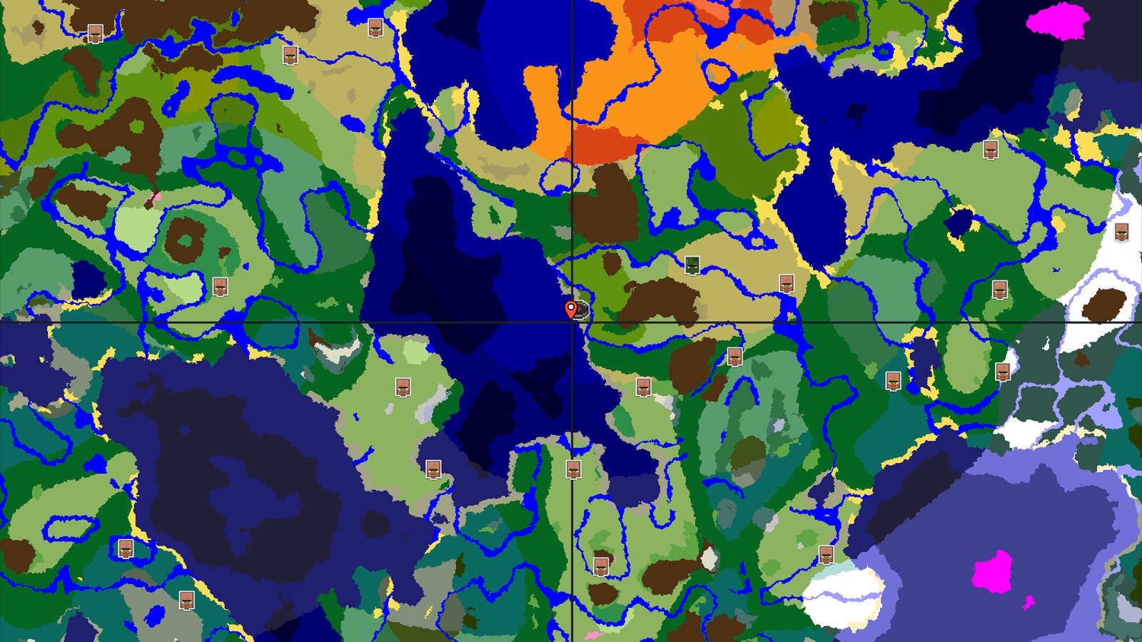 A Jungle Spawn with Close Structures and Distant Peaks — Minecraft seed preview