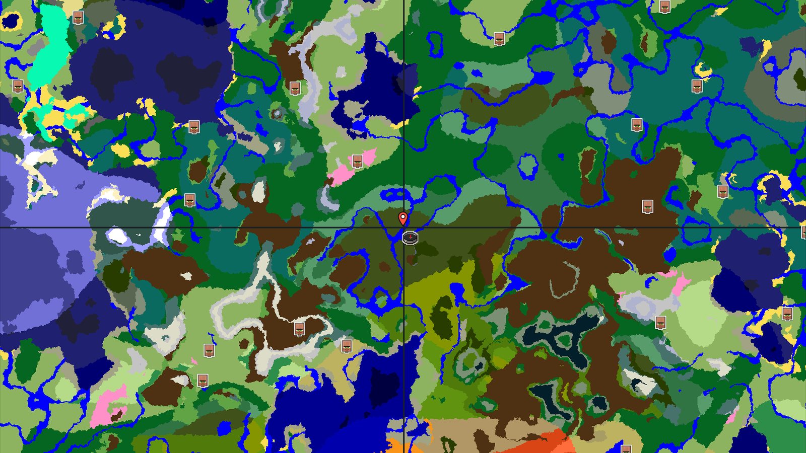 Dark Forest Beginnings with Jungle and Peaks Nearby — Minecraft seed preview