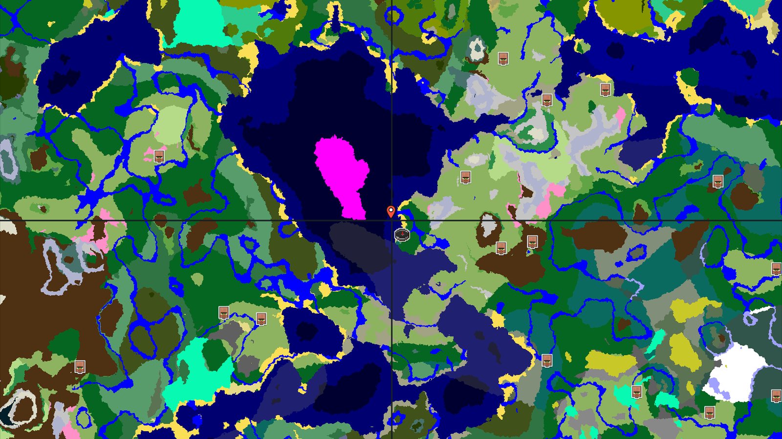 Mushroom Island and Snowy Peaks Near Spawn — Minecraft seed preview
