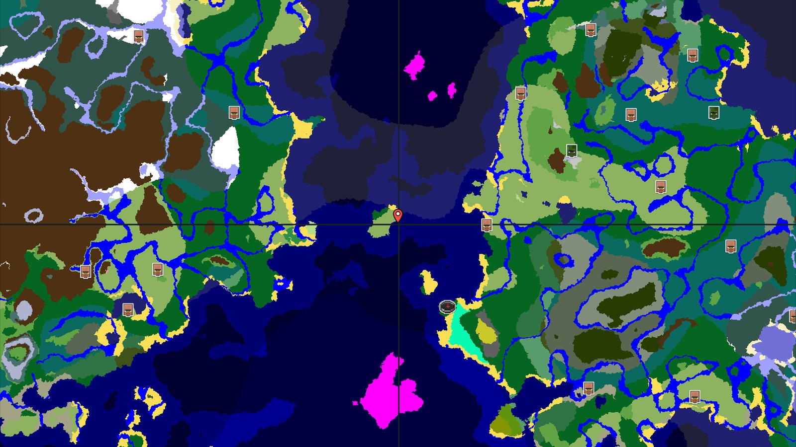 Forest Island Spawn with Nearby Ocean Loot — Minecraft seed preview