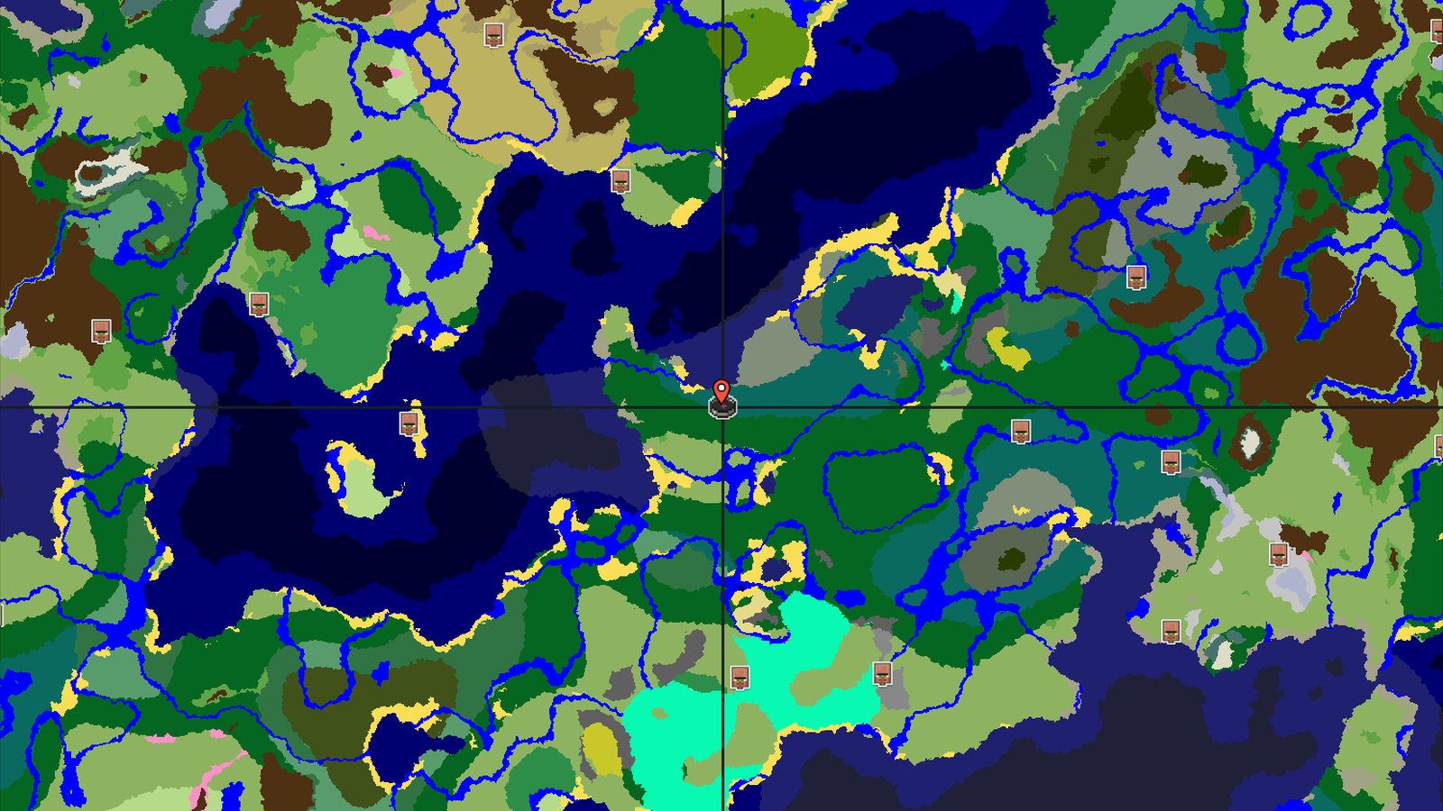 Taiga Spawn With Quick Access to Structures — Minecraft seed preview