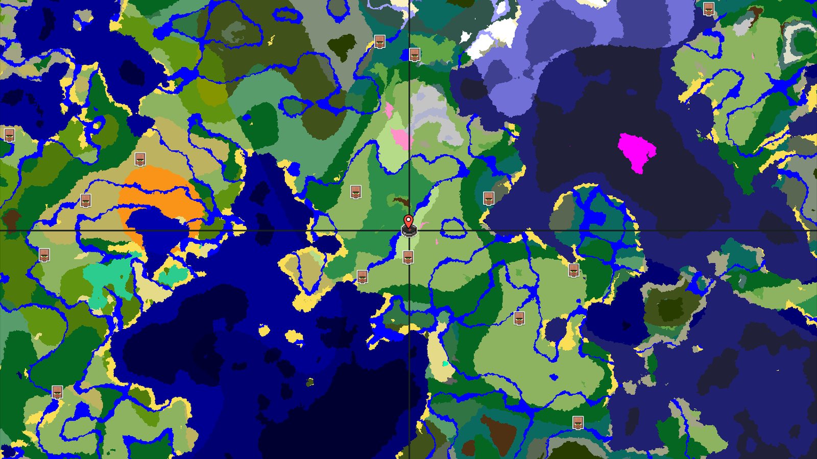 Flower Forest and Village Near Plains Spawn — Minecraft seed preview