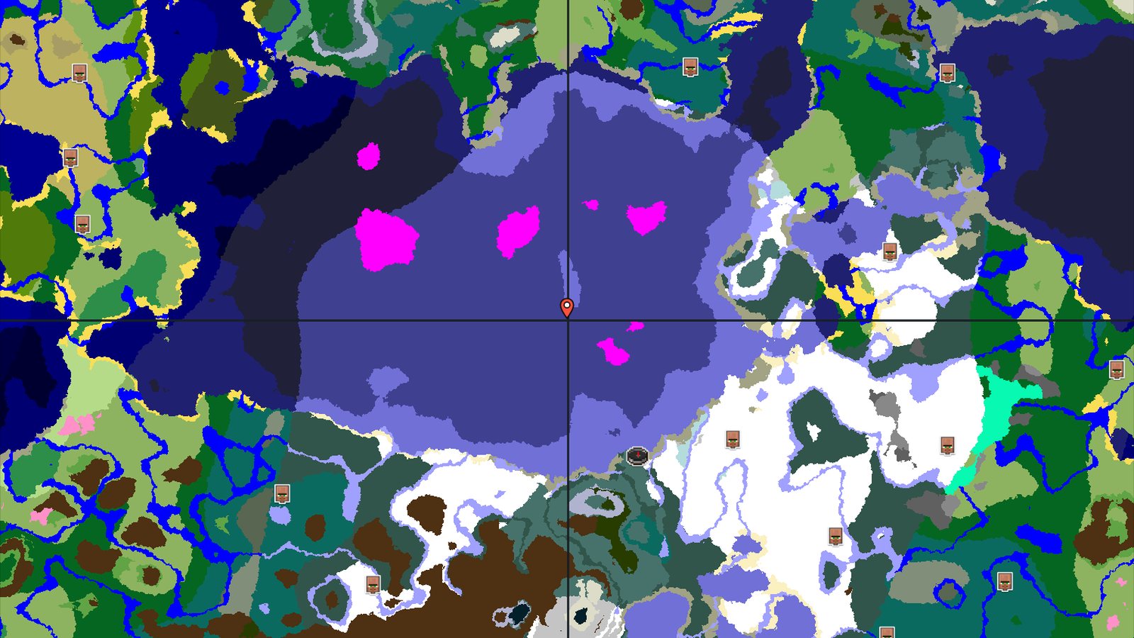 Mushroom Island and Frozen Spikes in a Snowy World — Minecraft seed preview