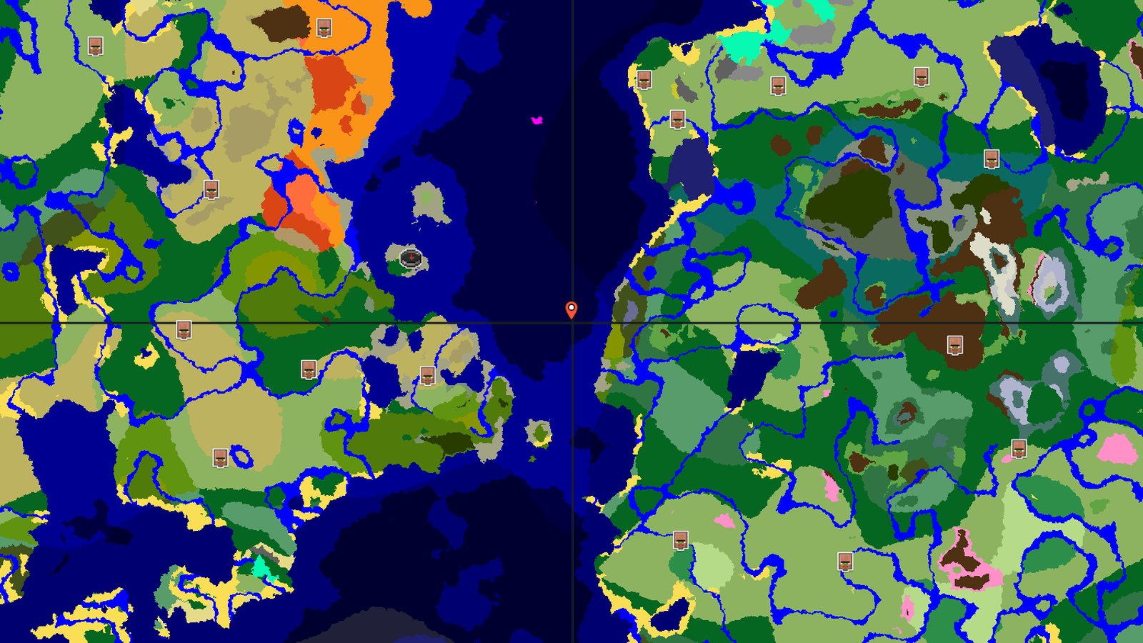Savanna Island with Jungle — Minecraft seed preview
