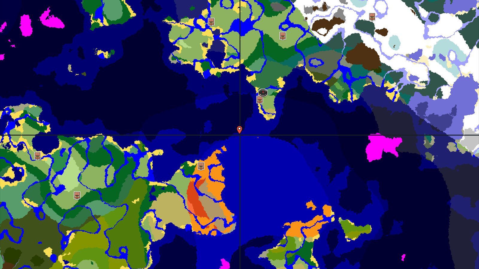 Spawn in Birch, with a Village and Trial Chambers Nearby — Minecraft seed preview