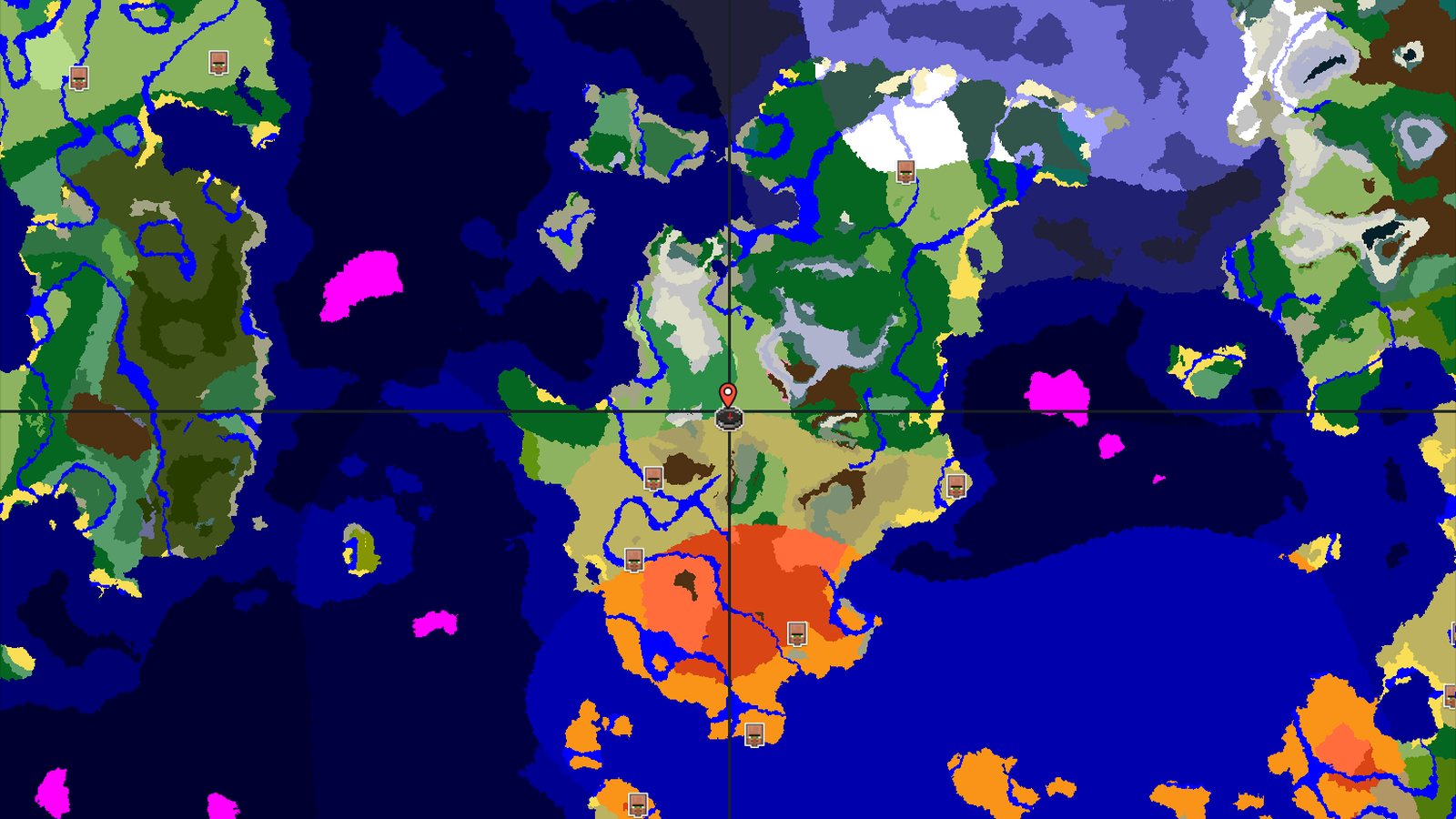 Savanna Spawn with Close Ruined Portal and Peaks — Minecraft seed preview