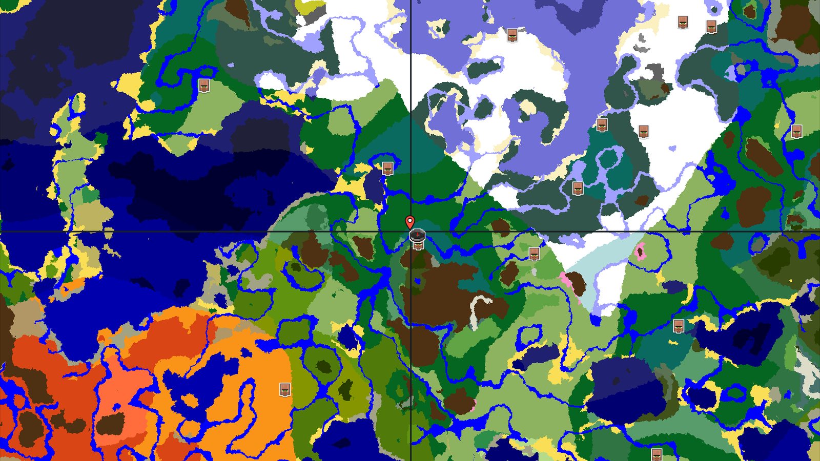 Close Trails, Far Mountains: A Taiga Start Seed — Minecraft seed preview