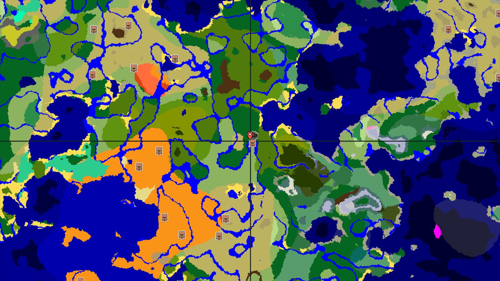 Spawn in a Forest, Near a Village and Jungle — Minecraft seed preview