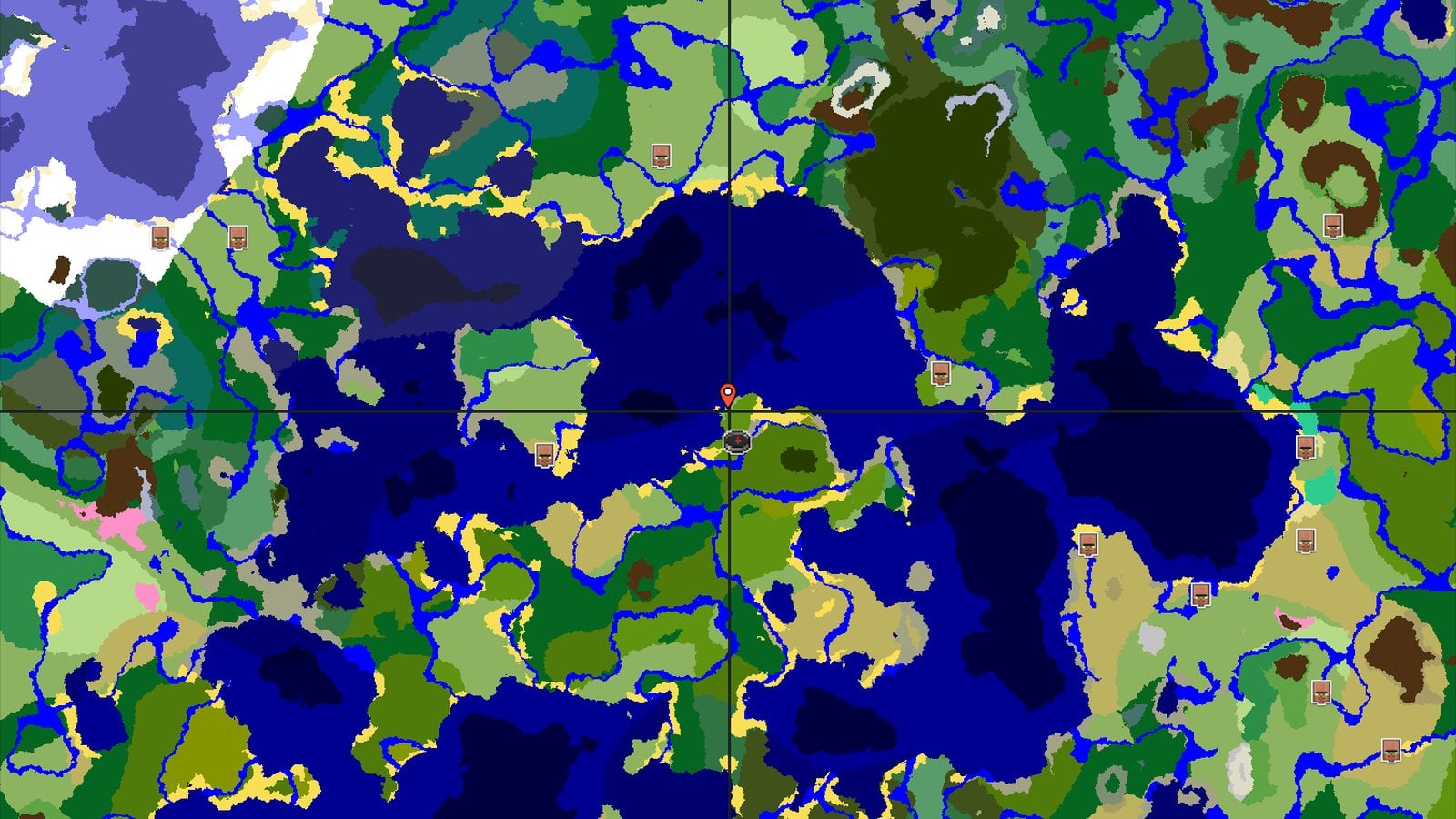 Sparse Jungle Spawn with Nearby Bamboo — Minecraft seed preview