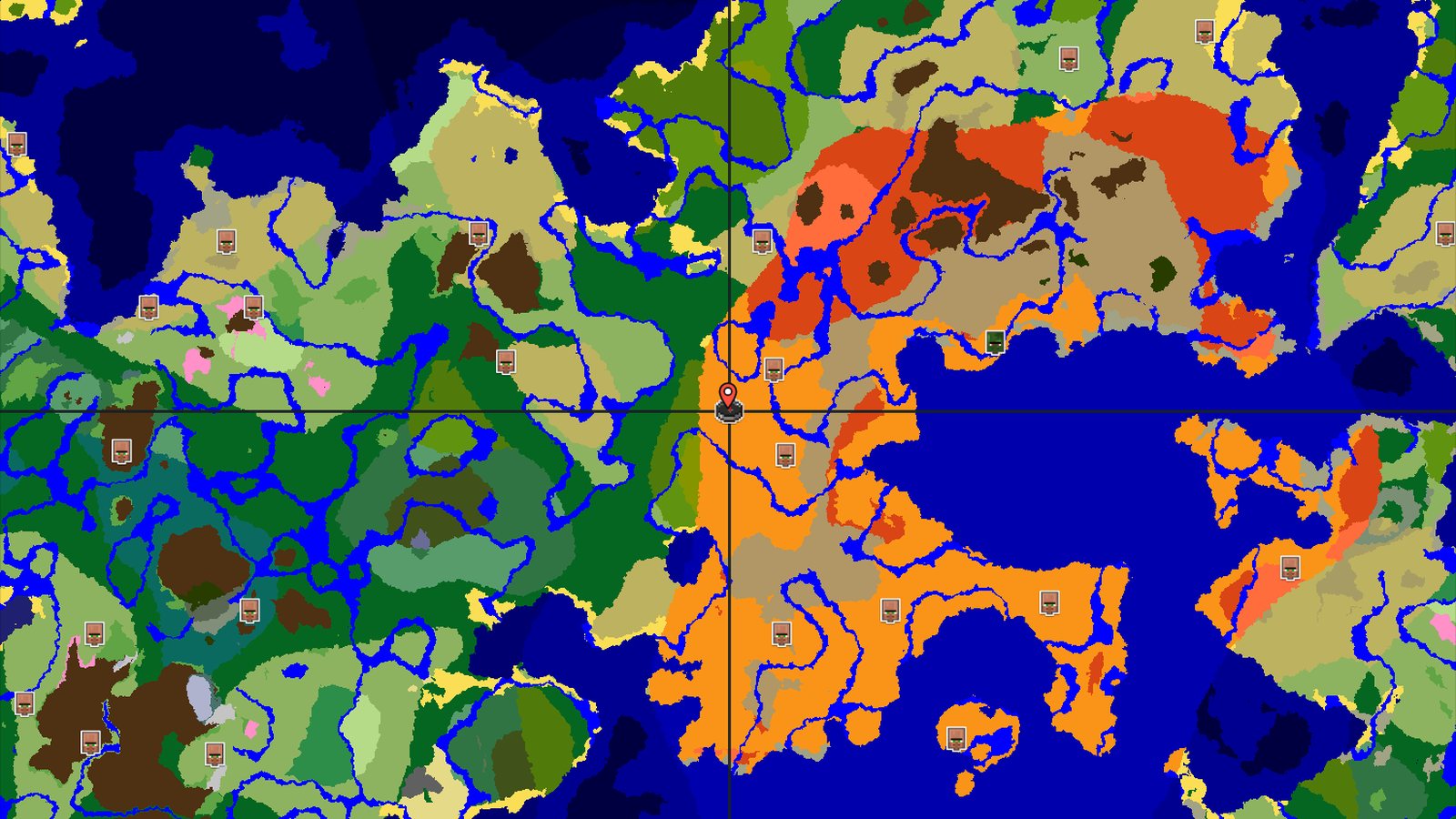 Desert Start with Quick Pillager and Pyramid Raids — Minecraft seed preview