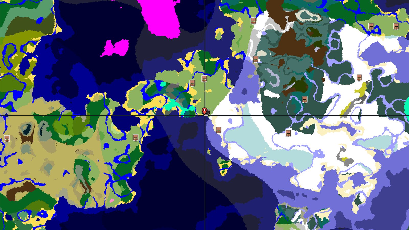 Frosty Shores and Close Dungeon for Early Gear — Minecraft seed preview