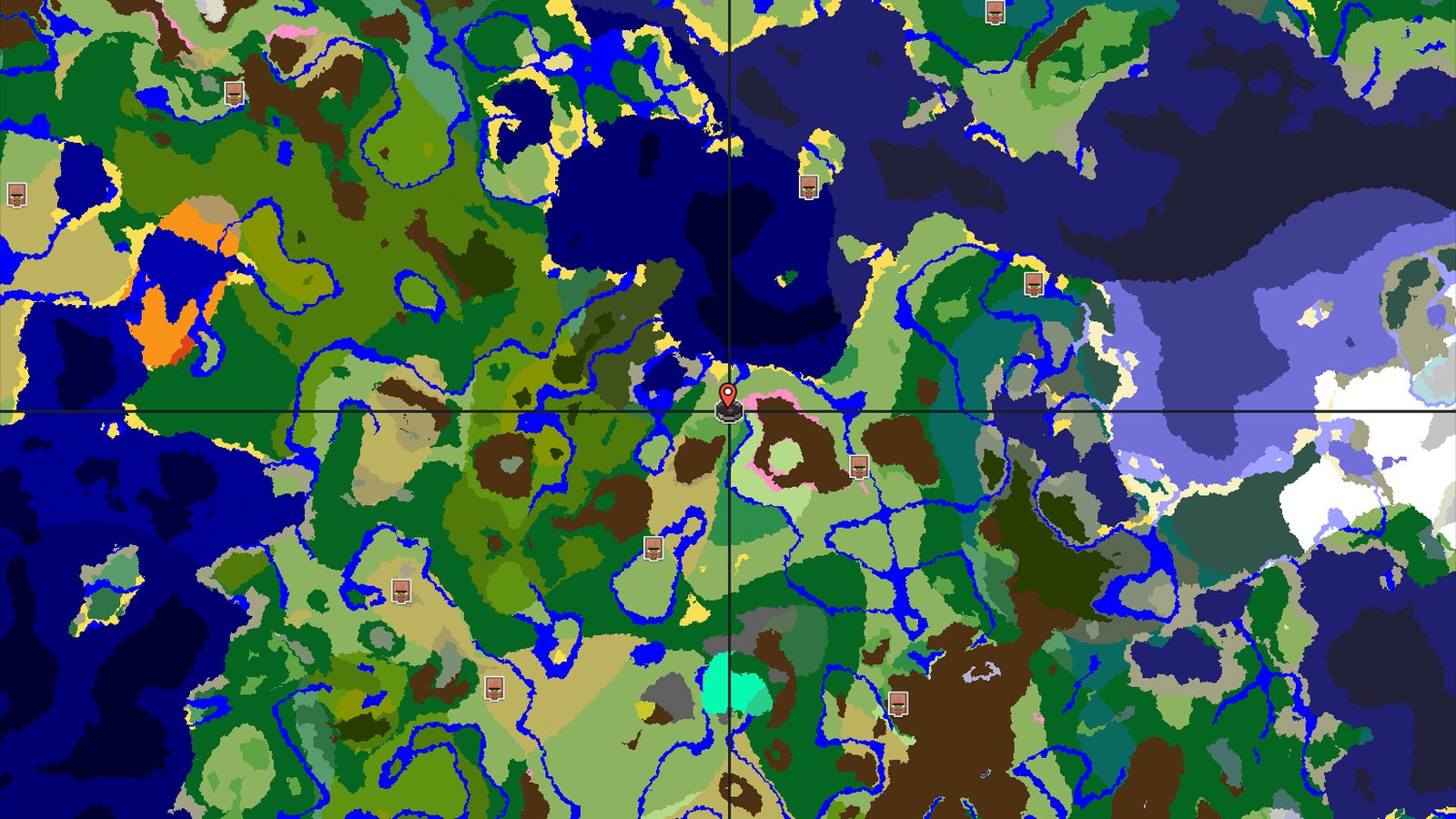 Cherry Grove Meets Mountain and River — Minecraft seed preview
