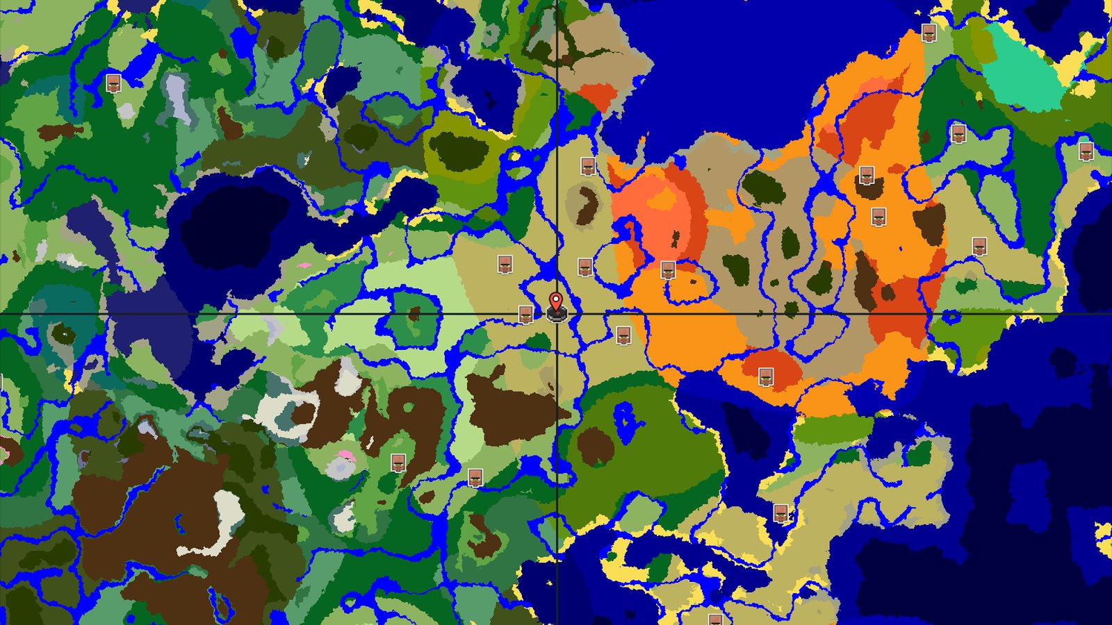 Savanna Spawn with Distant Jungle and Ancient City — Minecraft seed preview