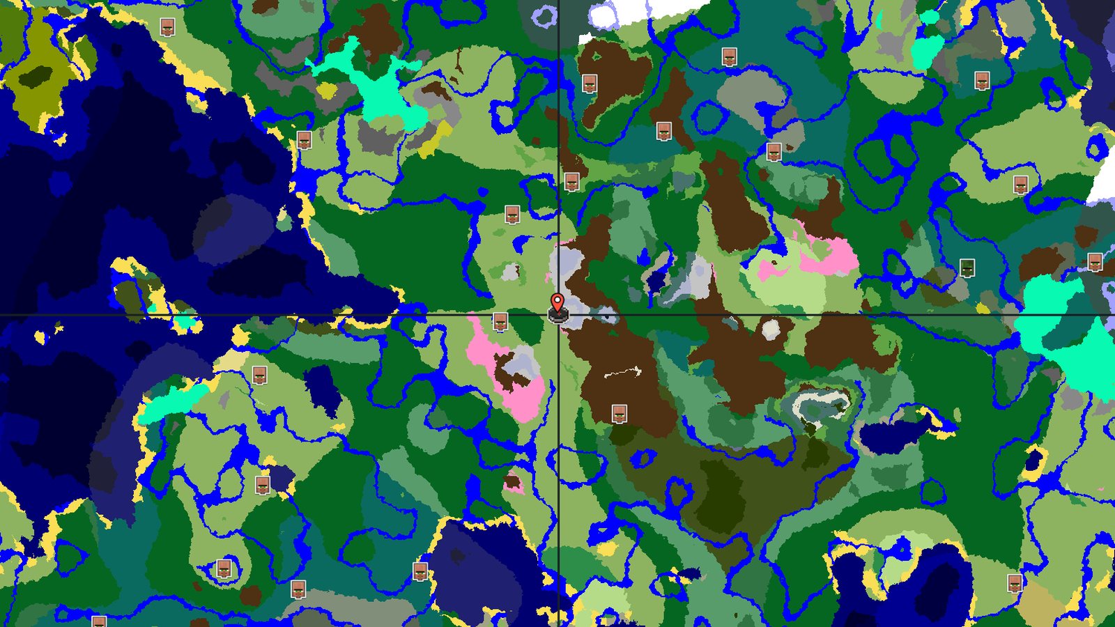 Ancient City Under Frozen Peaks with Cherry Grove — Minecraft seed preview