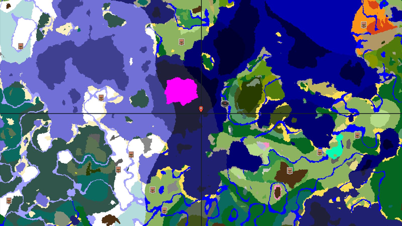 Mushroom Fields and Shipwreck Near Forest Spawn — Minecraft seed preview