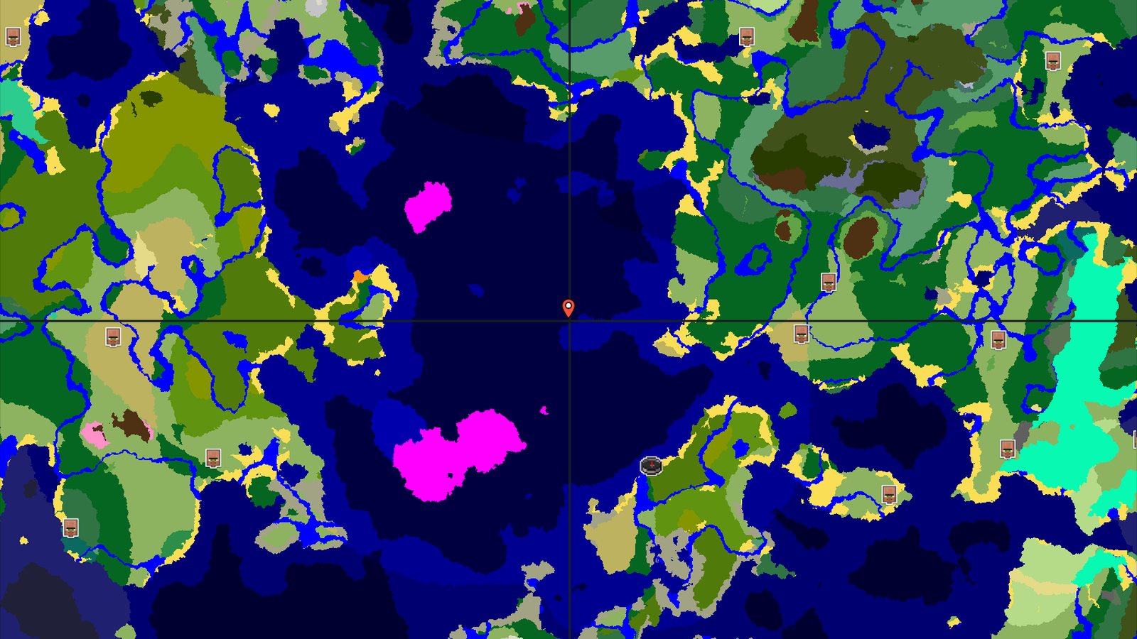 Jungle and Ocean Islands With Nearby Trail Chambers — Minecraft seed preview