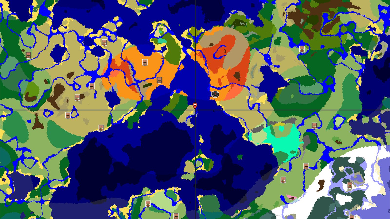 Spawn in a Desert next to a Large Jungle — Minecraft seed preview